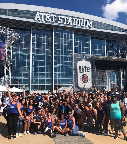 GRIT Fitness at Dallas Cowboys game for Sporty September Challenge