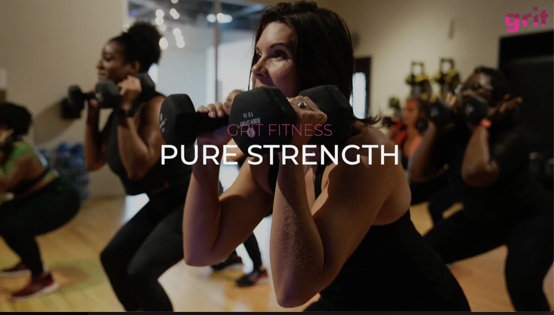 Pure Strength Fitness Class - Women lifting heavy weights